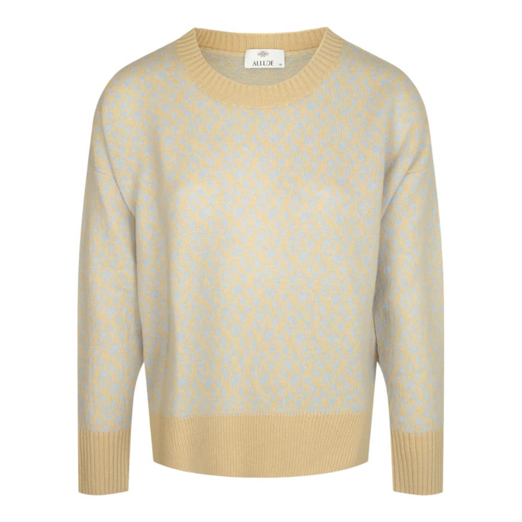 Allude Patterned cashmere sweater