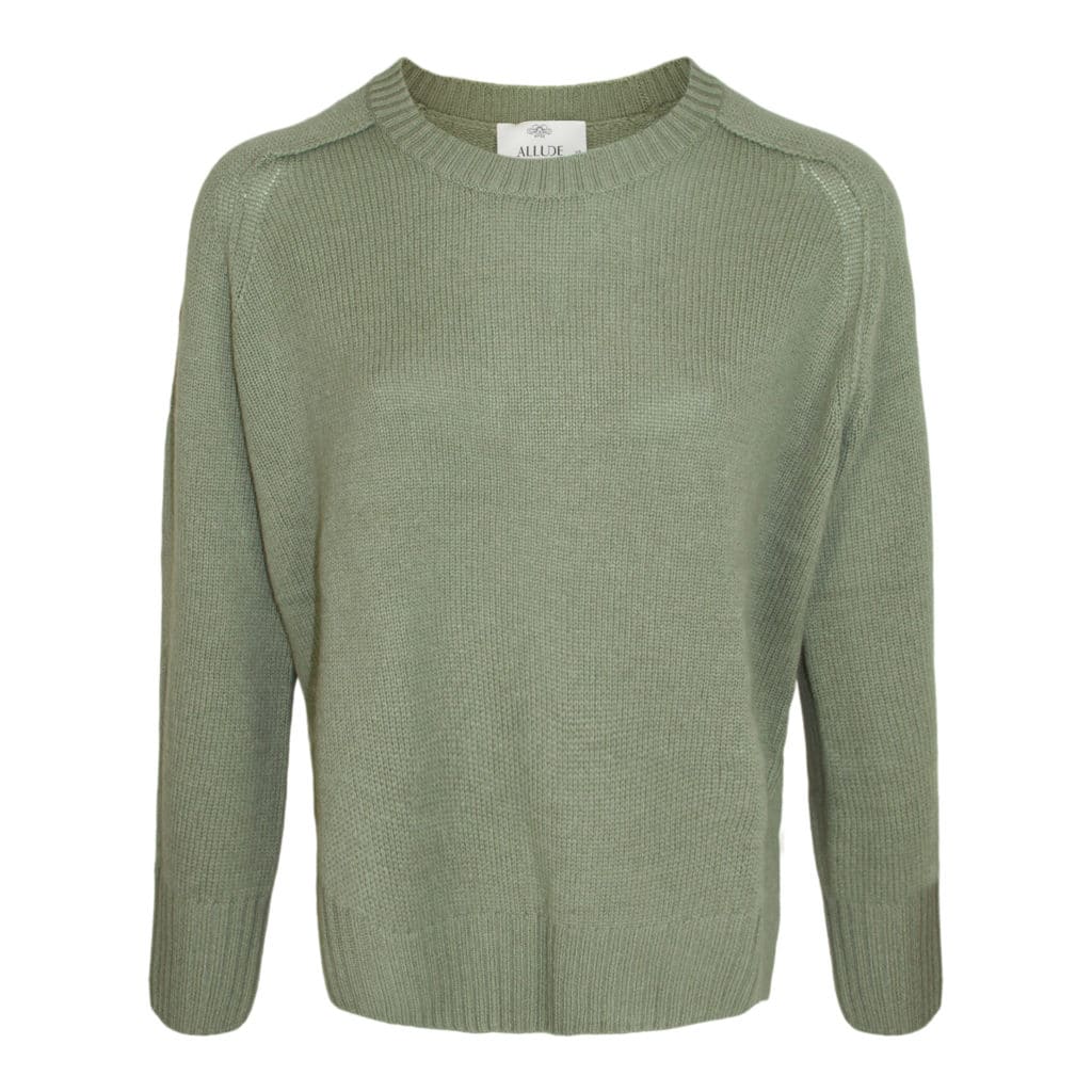 Allude olivengreen cashmere sweater