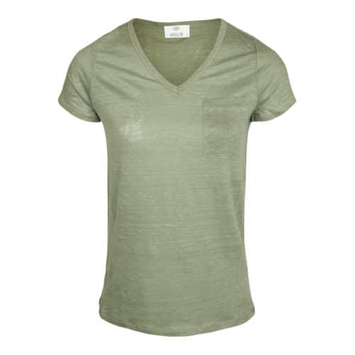 Allude V-neck T-shirt green