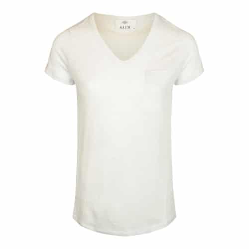 Allude V-neck T-shirt White