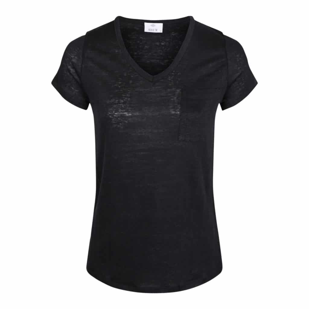 Allude V-neck T-shirt Black
