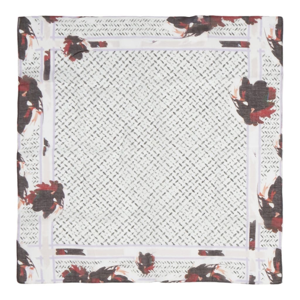 Lala Berlin Cube Bloom Scarf Flower Watermelon