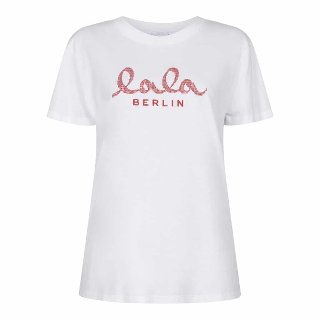 Lala berlin T-shirt Cara Lala Logo White