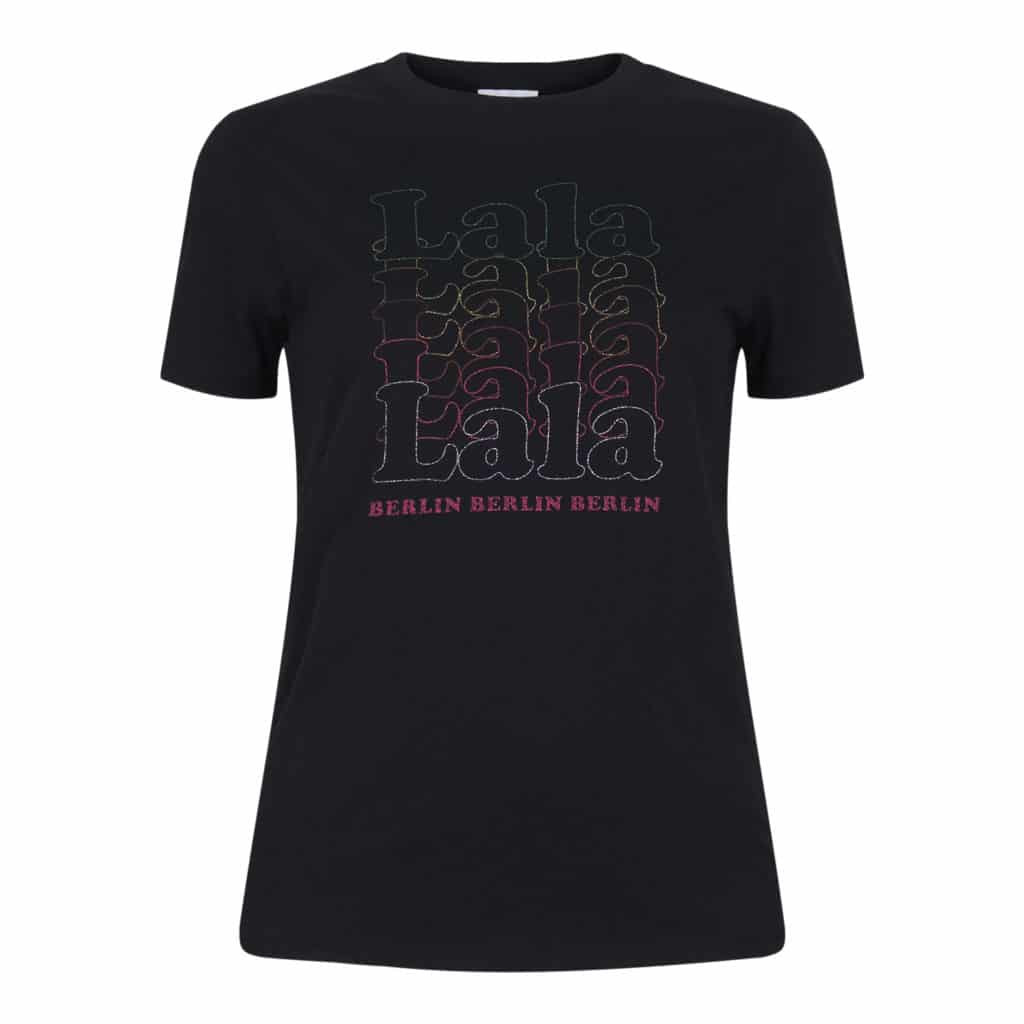 Lala Berlin T-shirt Reda Lalala Black