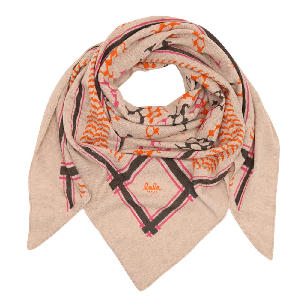 Lala Berlin Triangle Mesh on Dune Kufiya Scarf