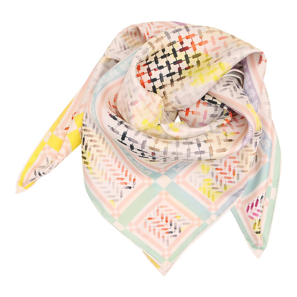 Lala Berlin Cube Holographic Silk Scarf - Image 2