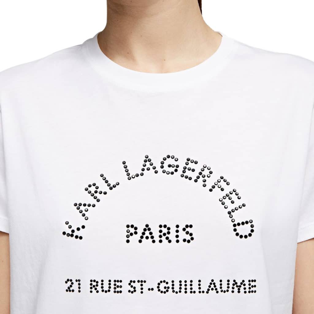 Karl Lagerfeld T-shirt Med Rhinsten - Image 2
