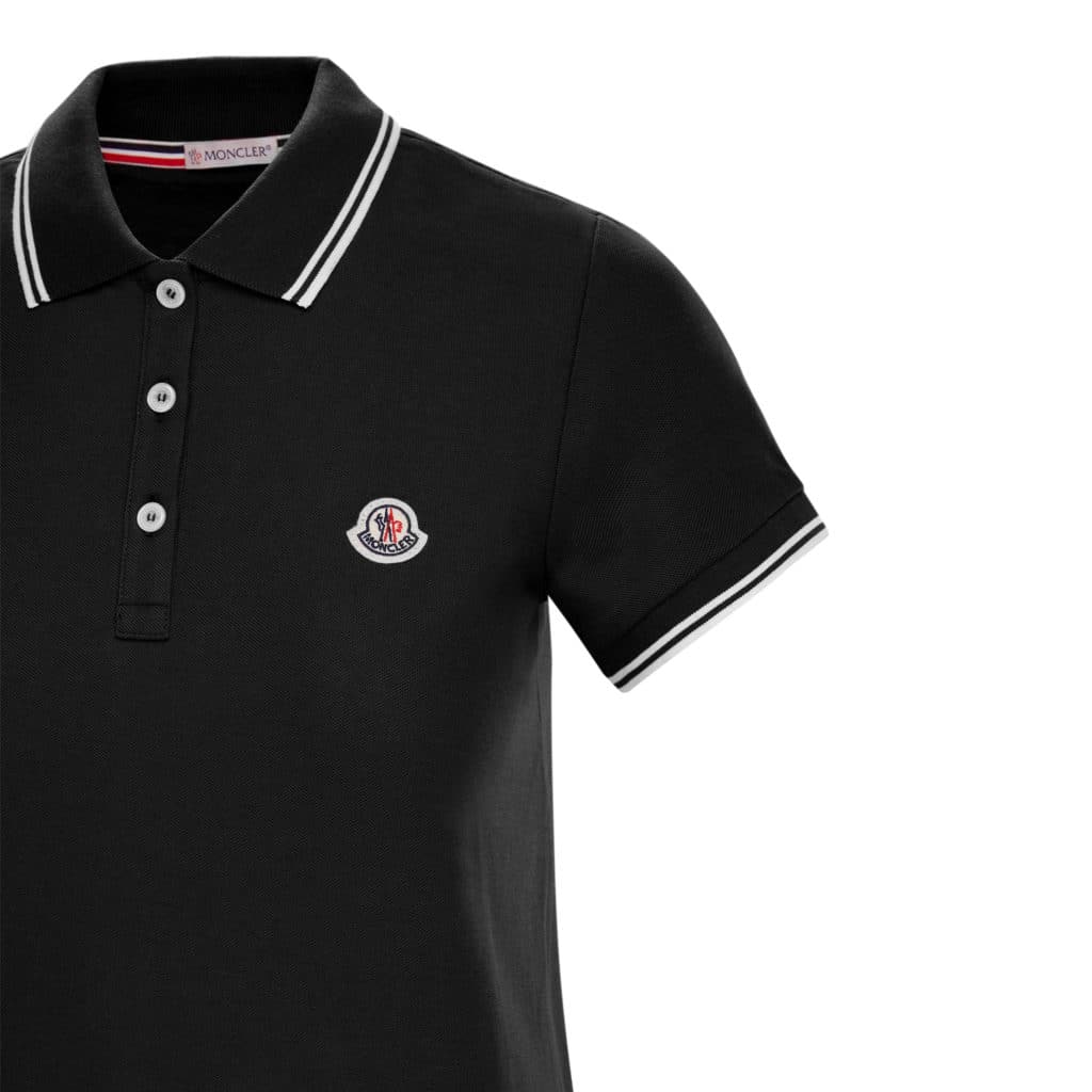 Moncler Maglia Polo Manica Black - Image 2