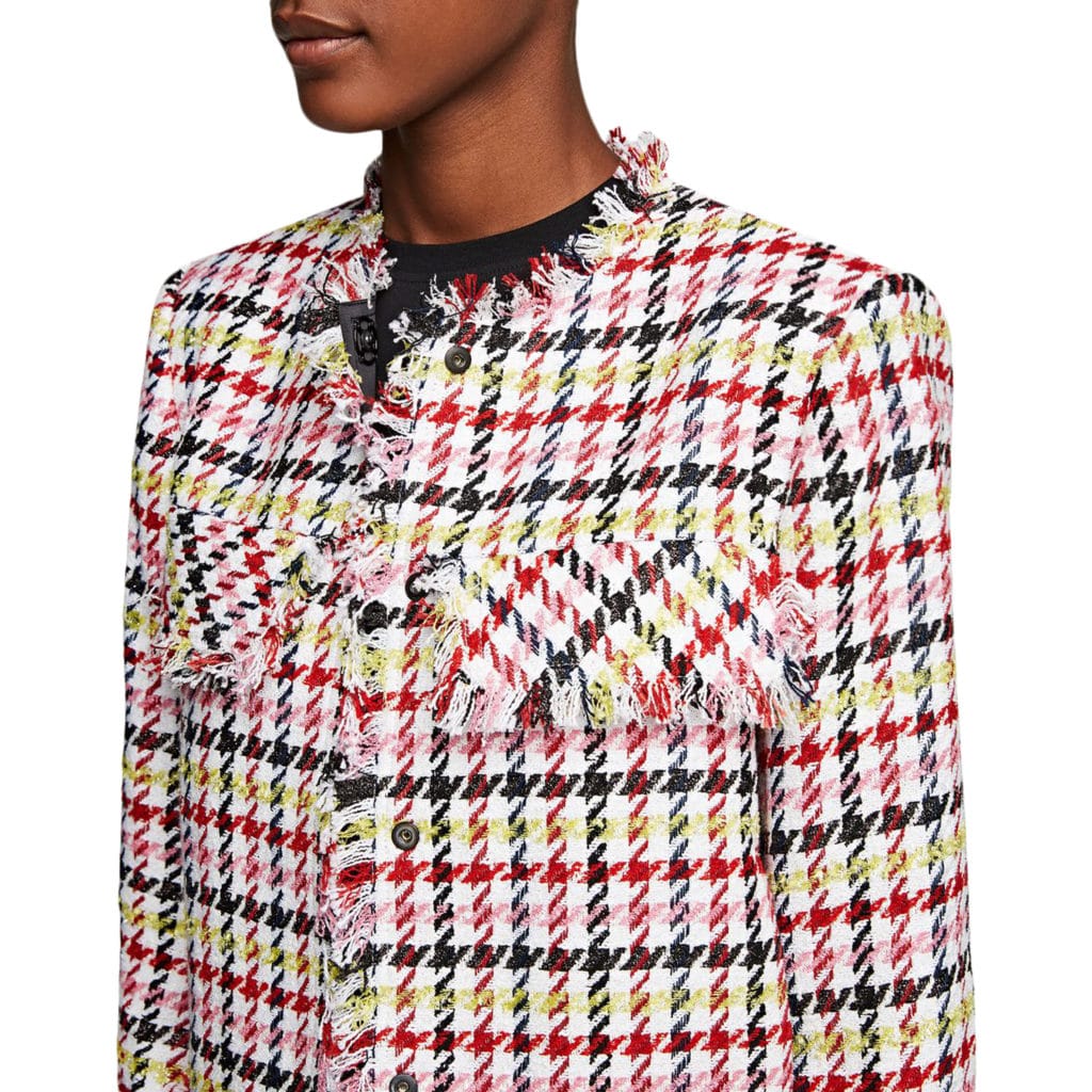 Karl Lagerfeld Houndstooth Bouchle Jakke - Image 2