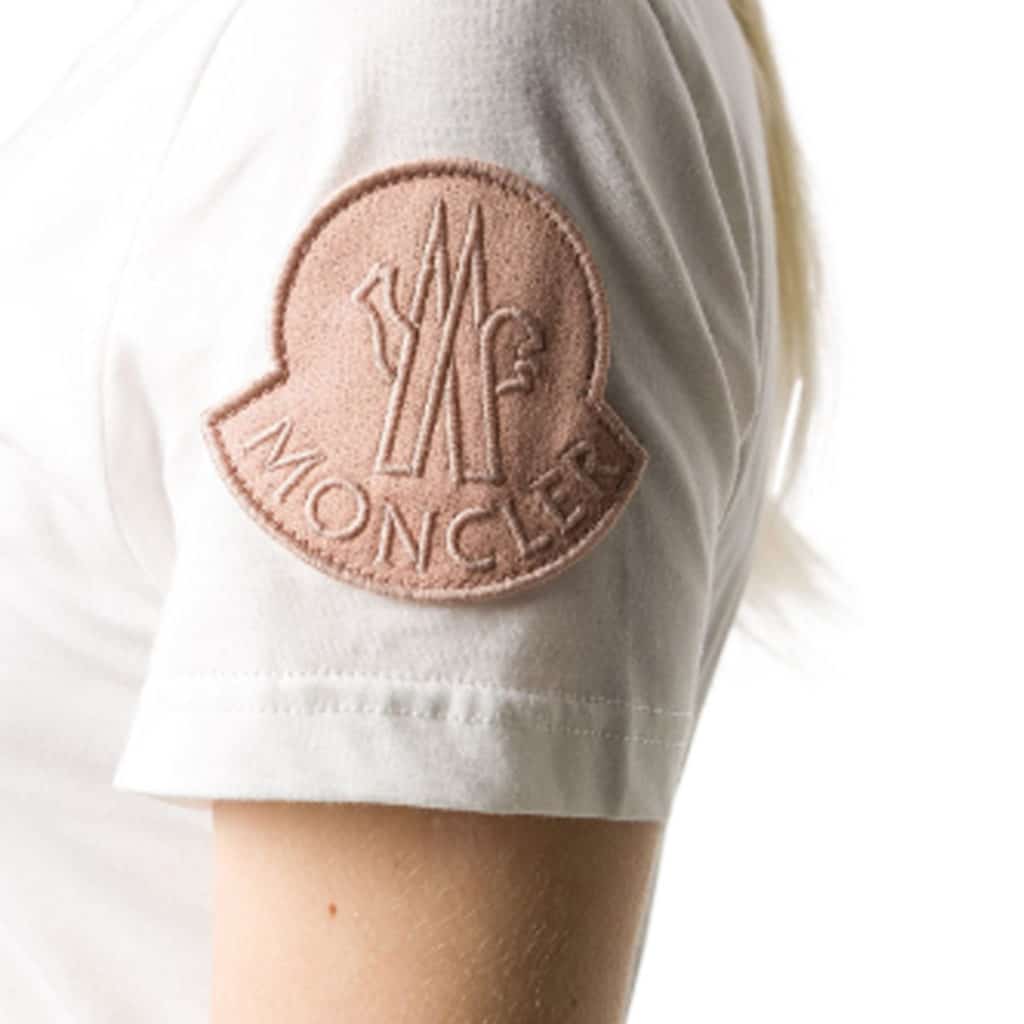 Moncler T-shirt Girocollo Hvid - Image 2