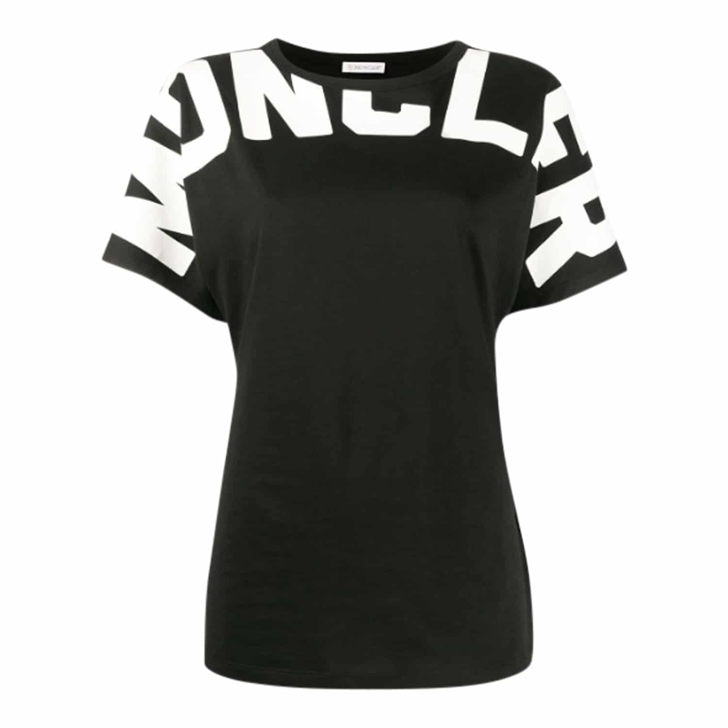 Moncler Girocollo T-shirt with Skrift - LAURA THOMSEN LUXURY