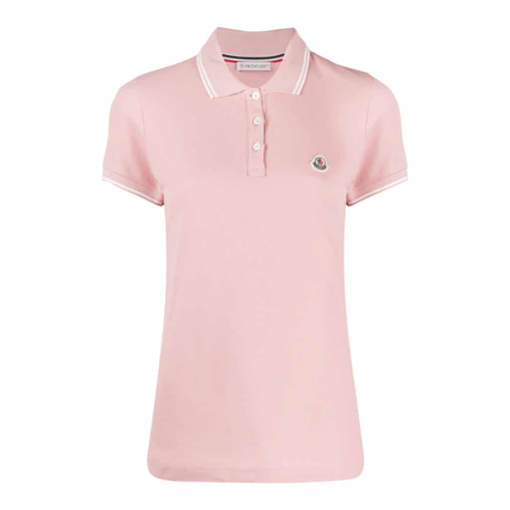 Moncler Maglia Polo Manica Pink