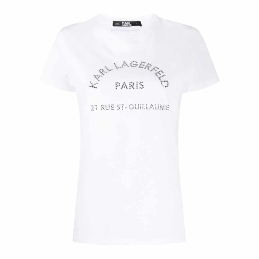 Karl Lagerfeld T-shirt Med Rhinsten