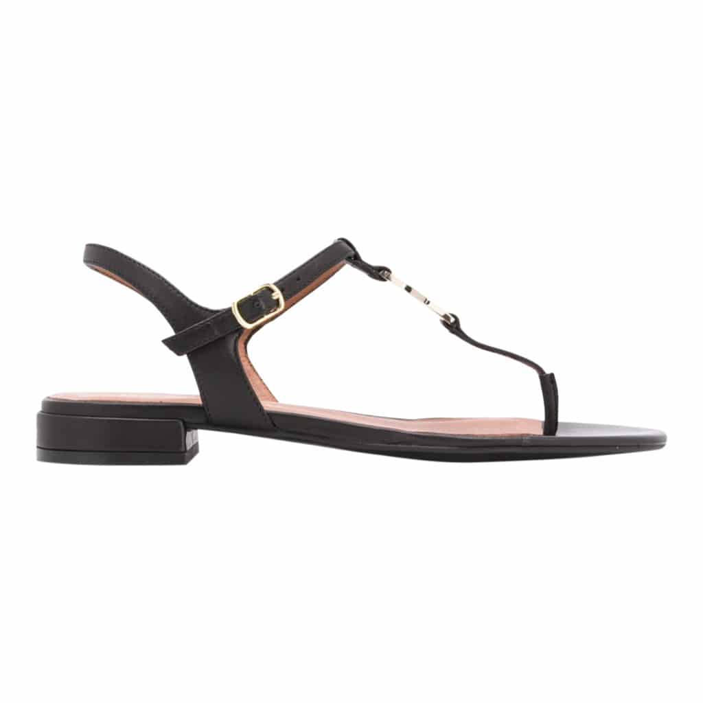 Emporio Armani Flad Læder Sandal