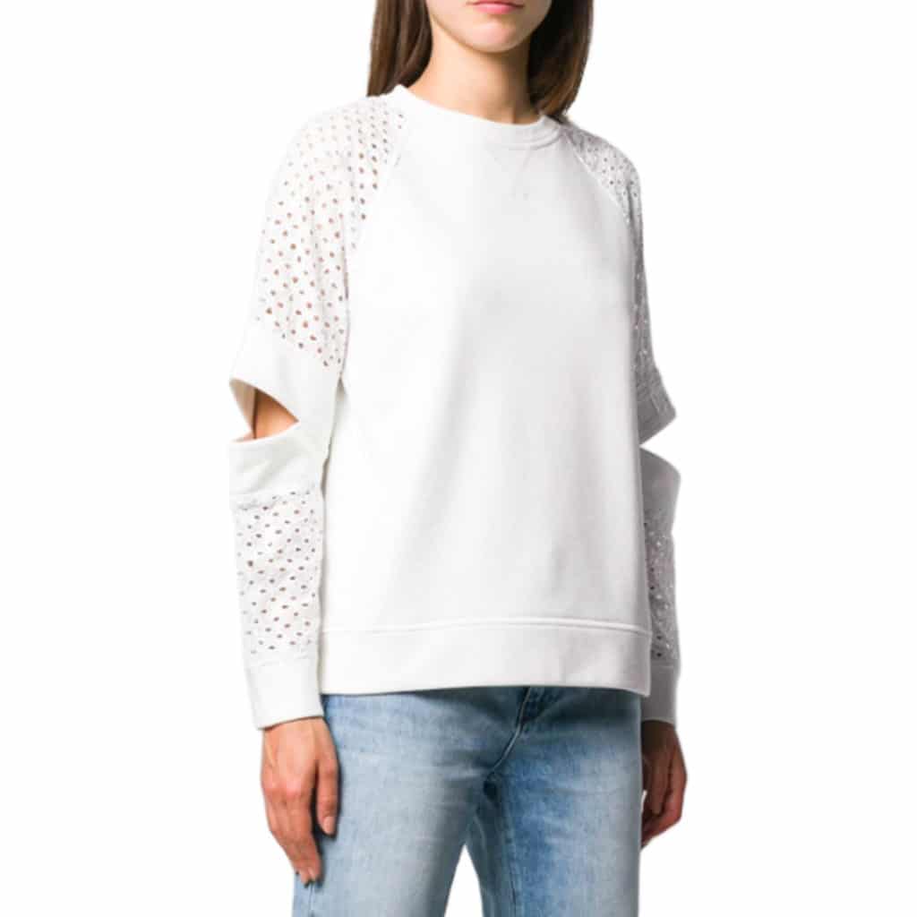 Karl Lagerfeld Hvid Sweat Med Detaljer - Image 2