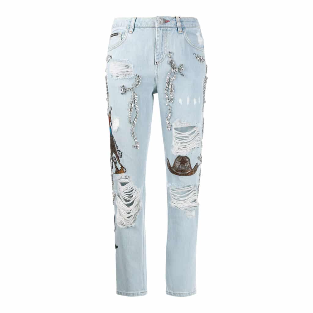 Philipp Plein Boyfriend Cowboy Jeans