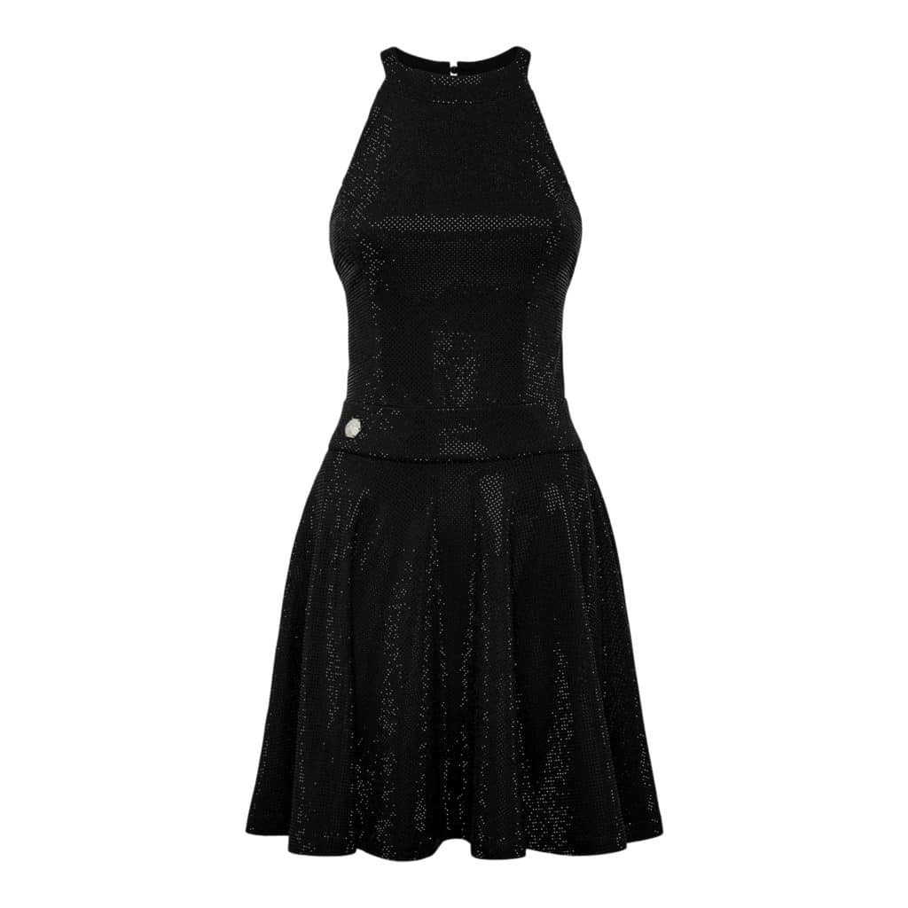 Philipp Plein Sort Crystal Kjole