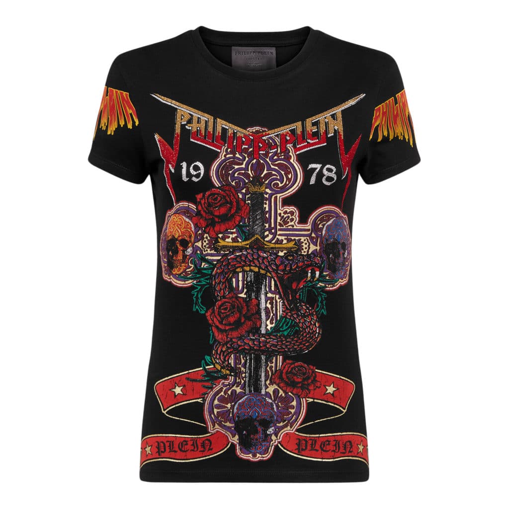 Philipp Plein Rock SS Black T-shirt