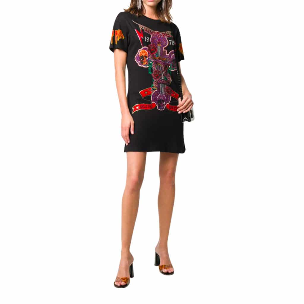 Philipp Plein Rock SS Black dress T-shirt - Image 3