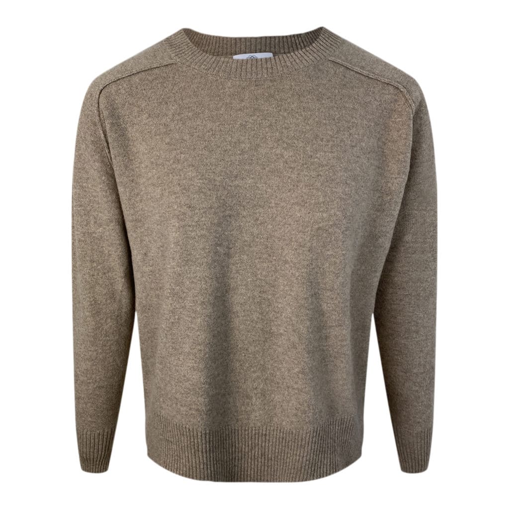 ALLUDE Brown Cashmere Sweater - LAURA THOMSEN LUXURY