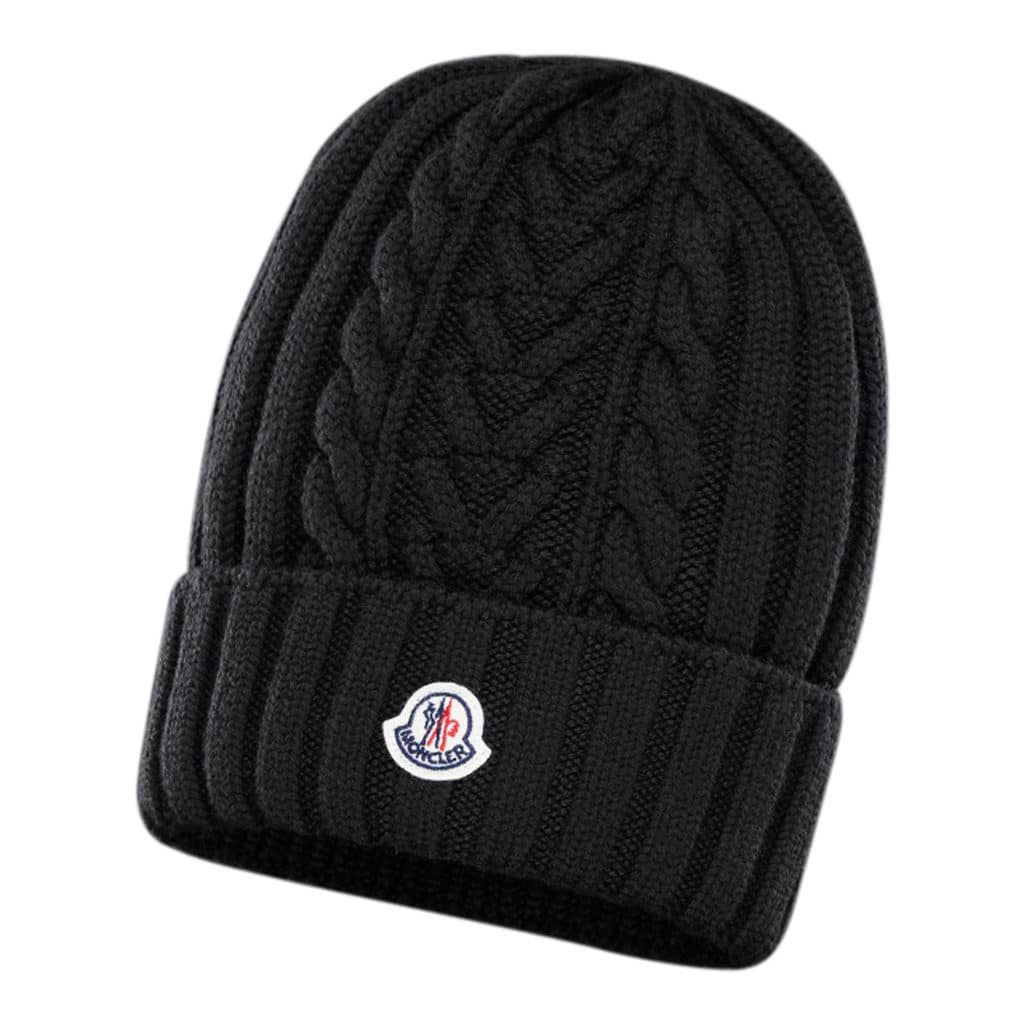 Moncler Sort Rib Strik Hue