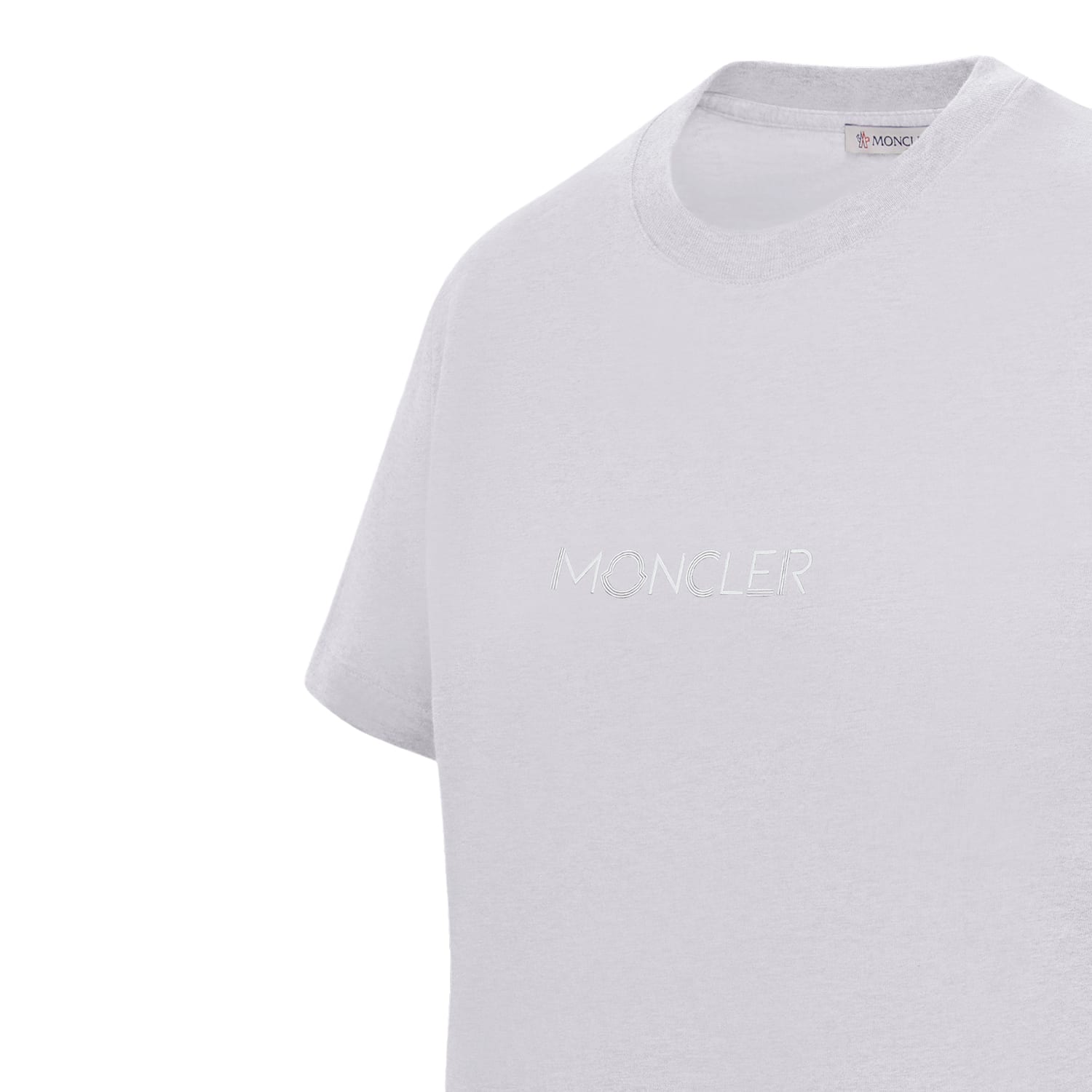 Moncler White T-shirt - LAURA THOMSEN LUXURY