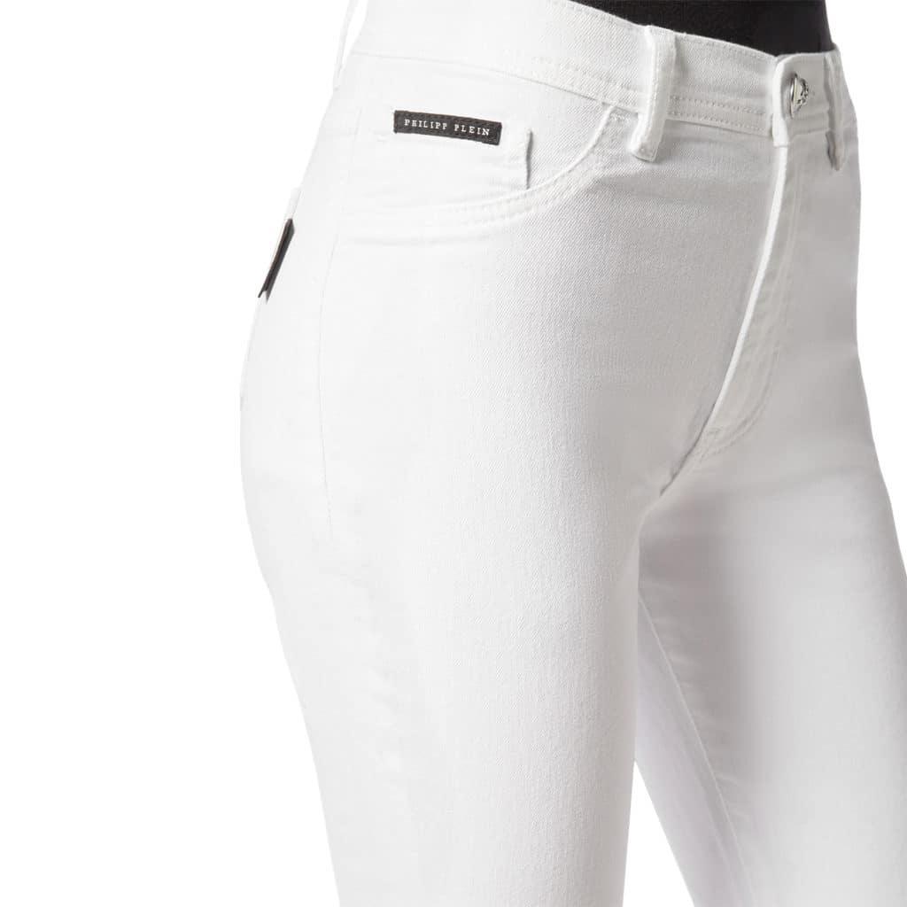 Philipp Plein High Waist Jegging White - Image 3