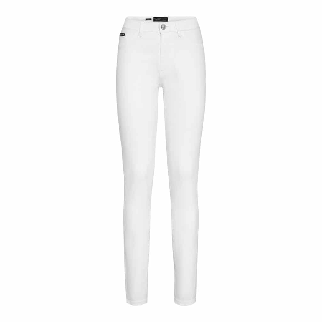 Philipp Plein High Waist Jegging White