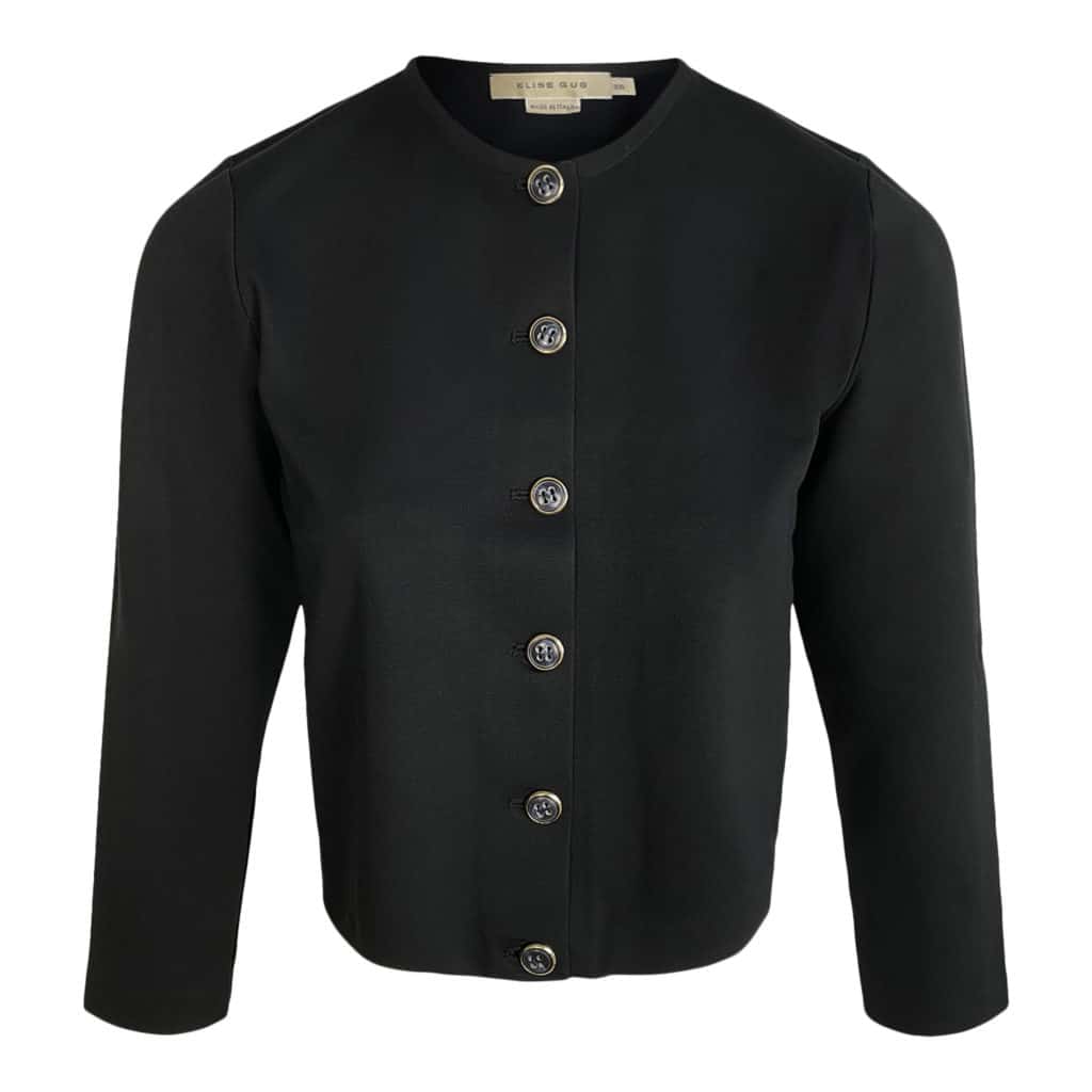 Elise Gug Sort Jersey Cardigan