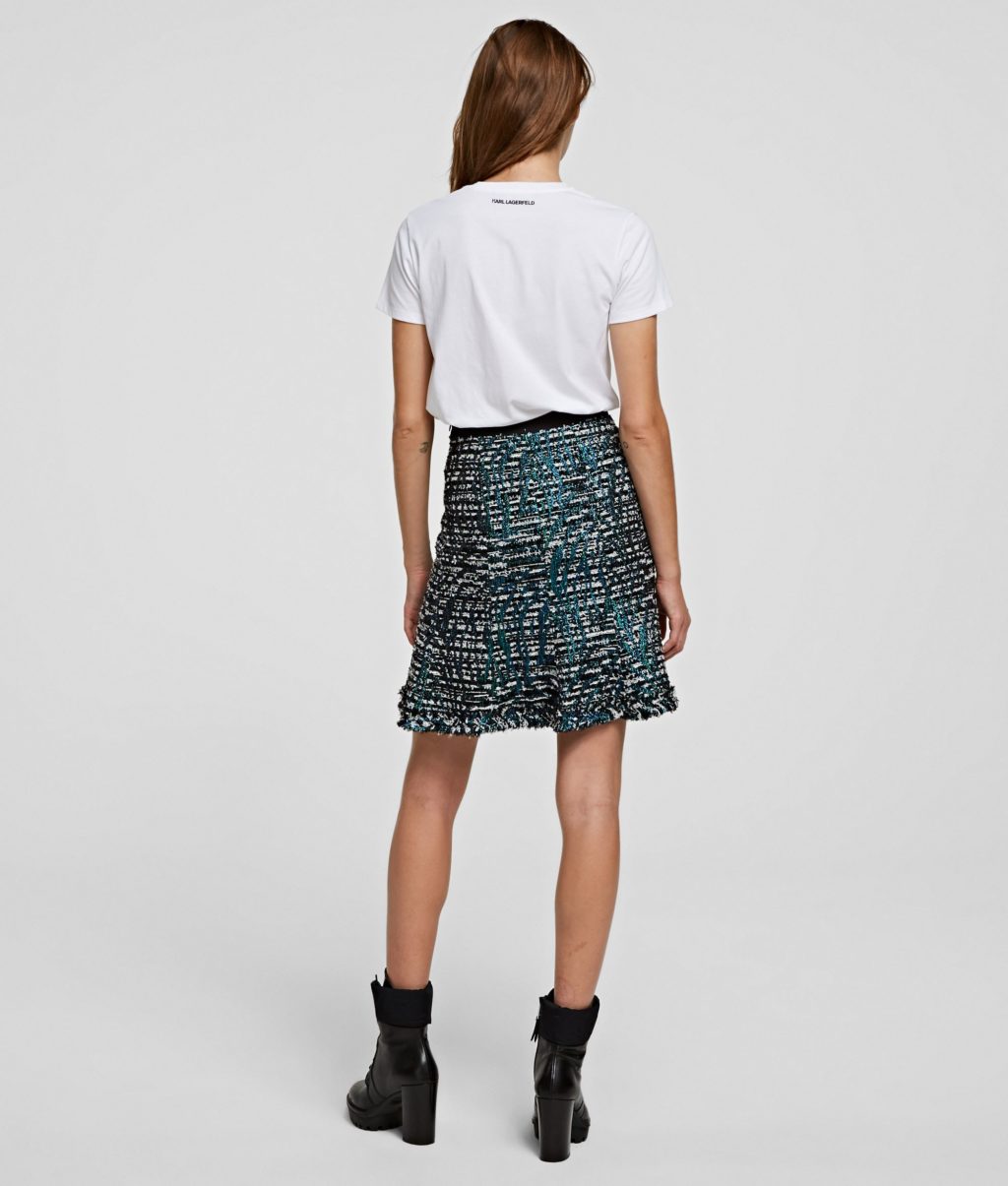 Karl Lagerfeld Sparkle Boucle Skirt - Image 3
