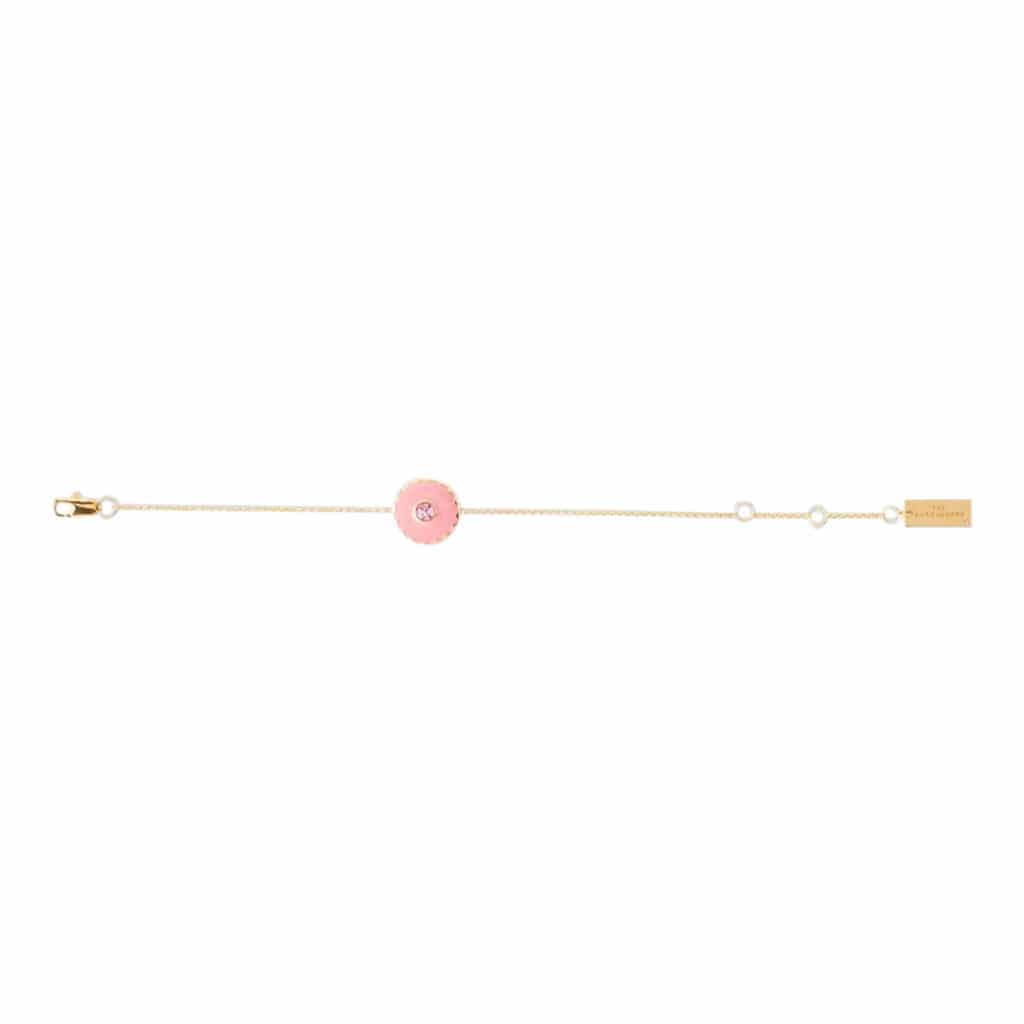 Marc Jacobs Medallion Bracelet Gold/Cream/Pink - Image 5