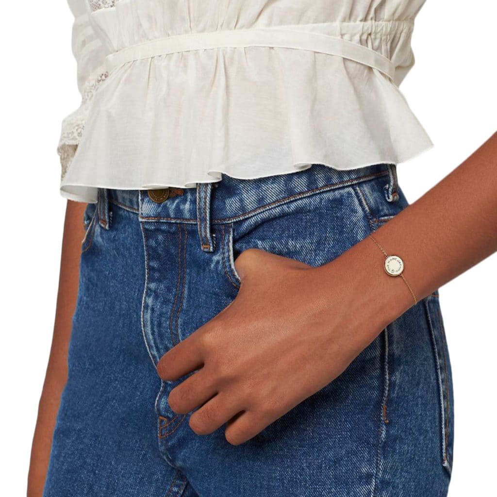 Marc Jacobs Medallion Bracelet Gold/Cream/Pink - Image 3