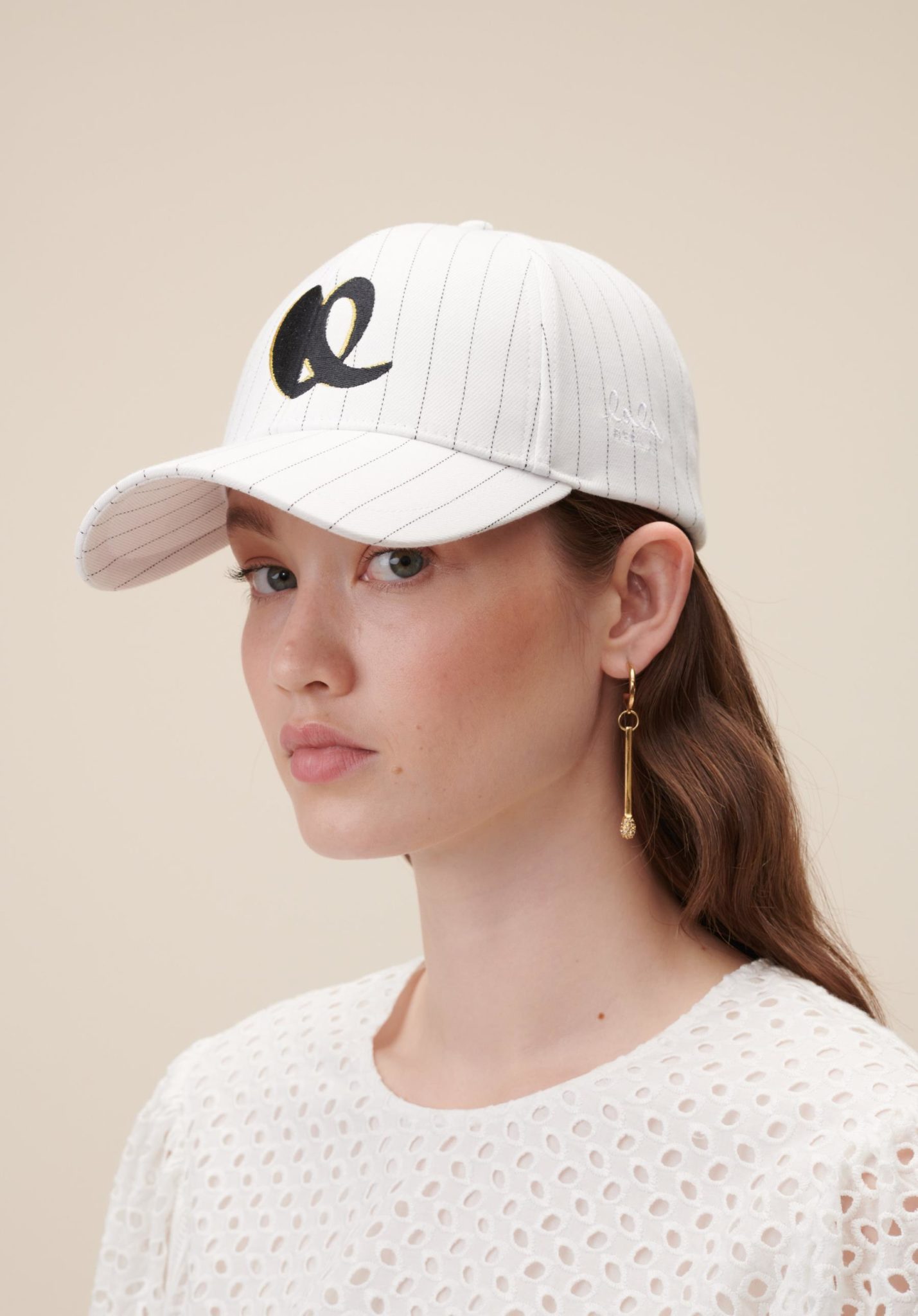 Pløje taxa På kanten Lala Berlin Sunny Sommer Stripe Cap - LAURA THOMSEN LUXURY