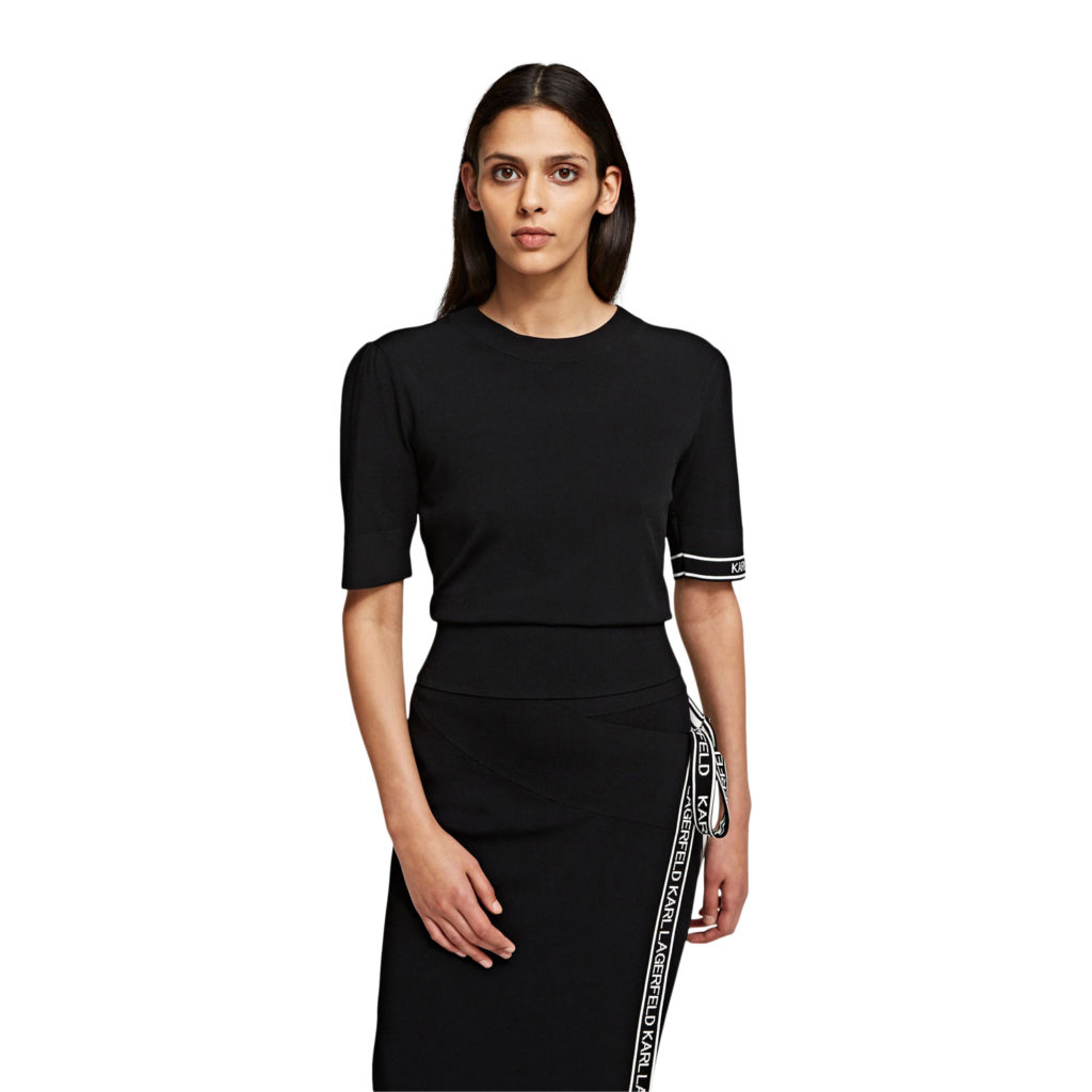 Karl Lagerfeld Sort Bluse - Image 2