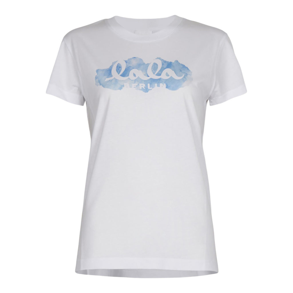 Lala Berlin Cara Aquarelle Blue T-shirt