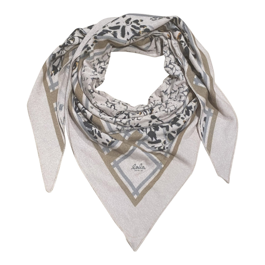 Lala Berlin Triangle Butterfly beige M Scarf