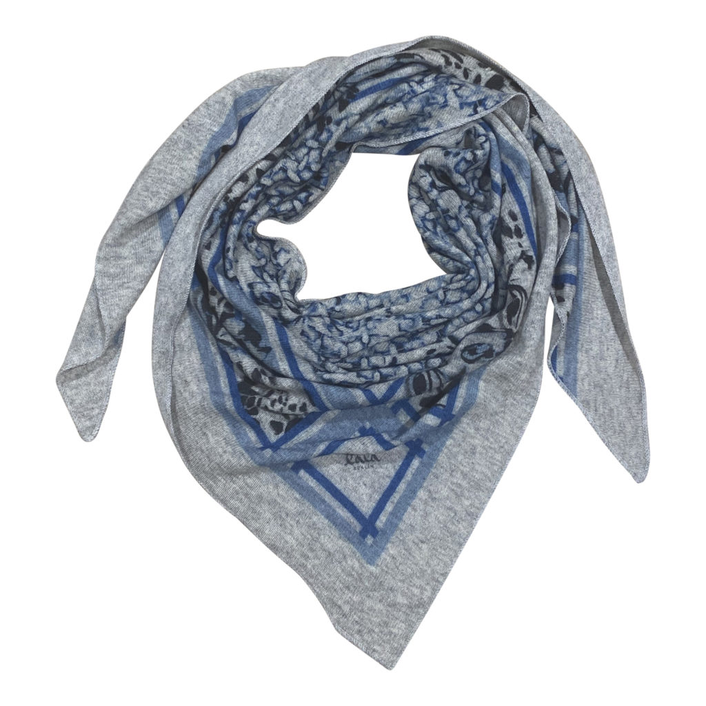 Lala Berlin Triangle Butterfly Grey M Scarf