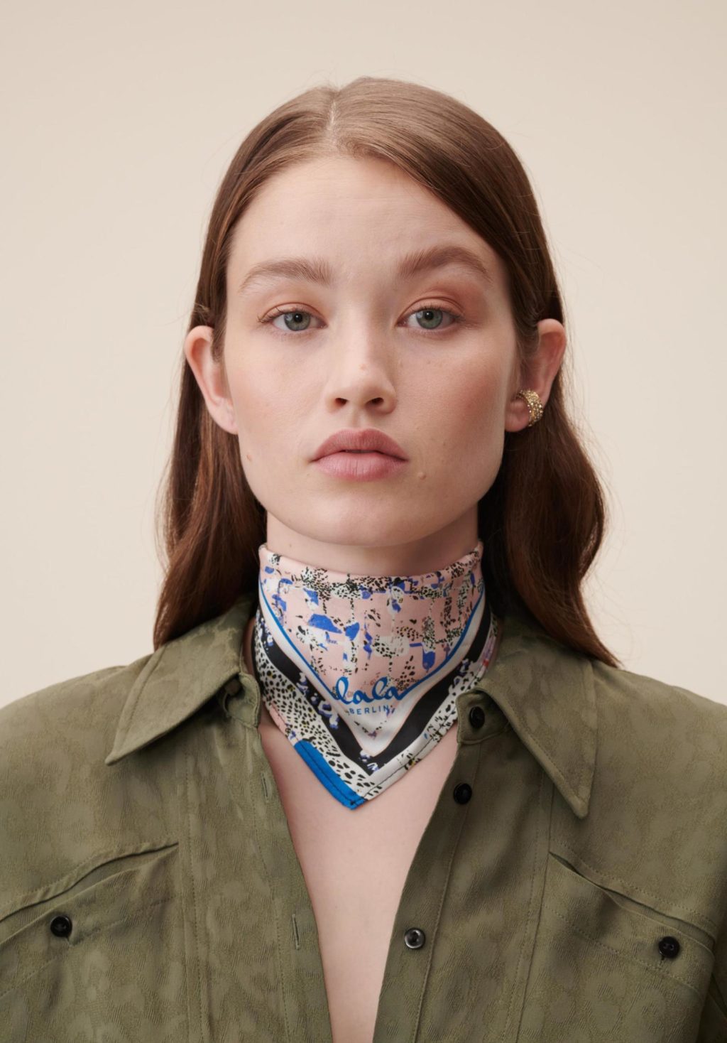 Lala Berlin Cube Cheeta XS scarf - Image 2