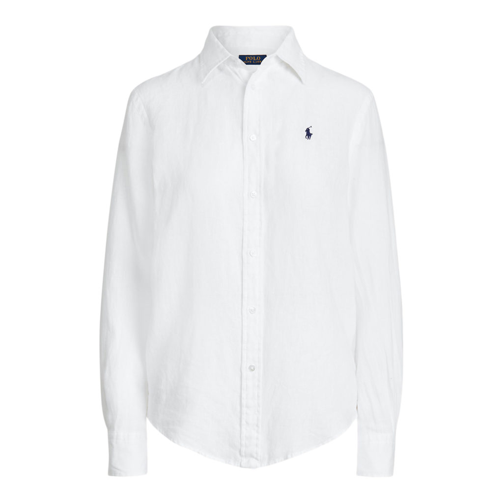 Polo Ralph Lauren White relax Fit Linnen Shirt