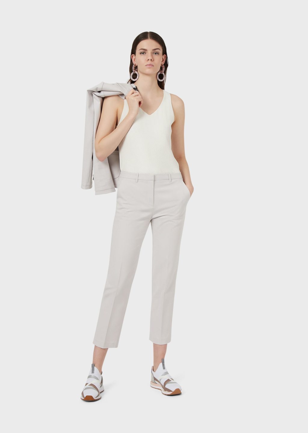 Emporio Armani cream Tank Blouse