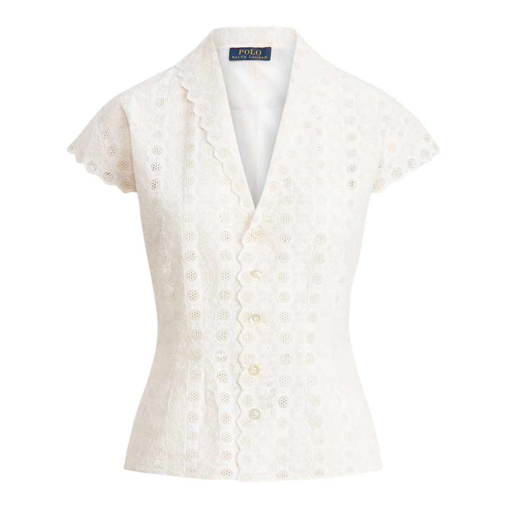 Polo Ralph Lauren Eyelet Cotton Blouse