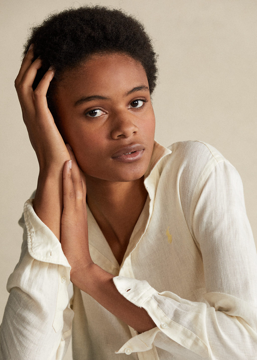 Polo Ralph Lauren Linnen Beige Shirt - Image 3
