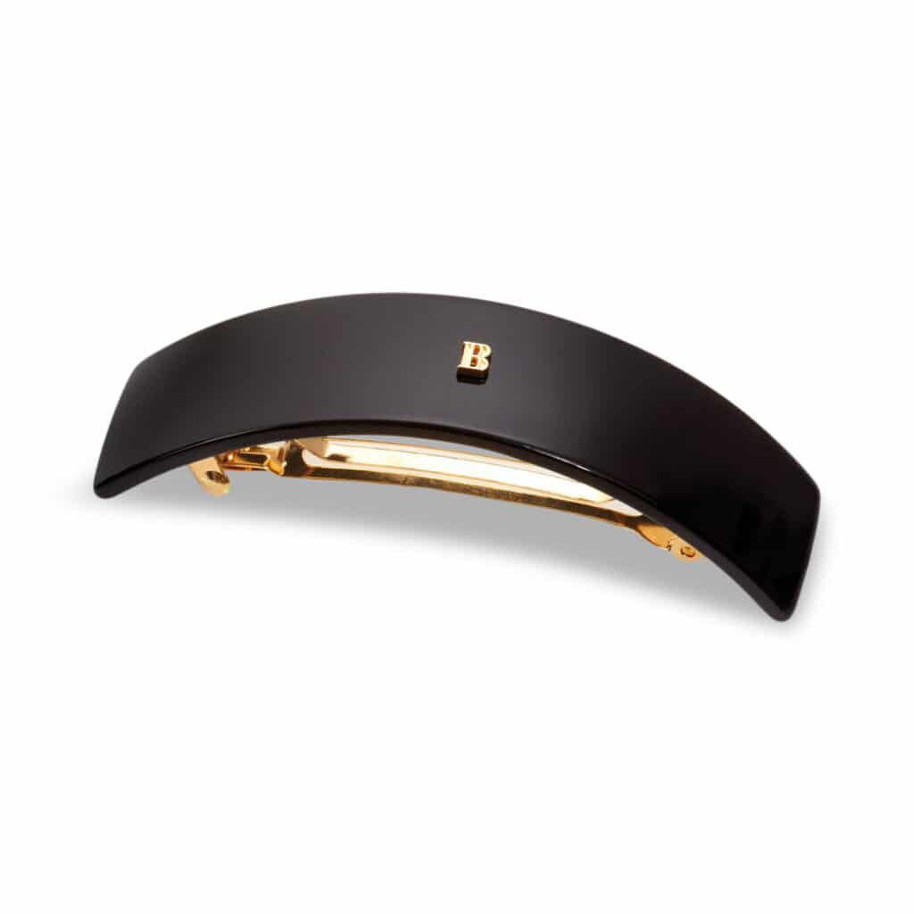 BALMAIN Barette Pour Cheveux Large Black