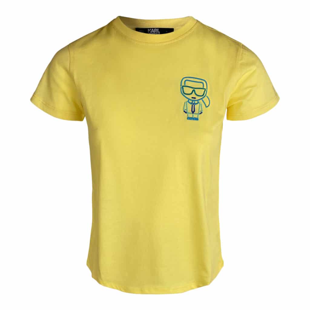 Karl Lagerfeld Yellow outline t-shirt