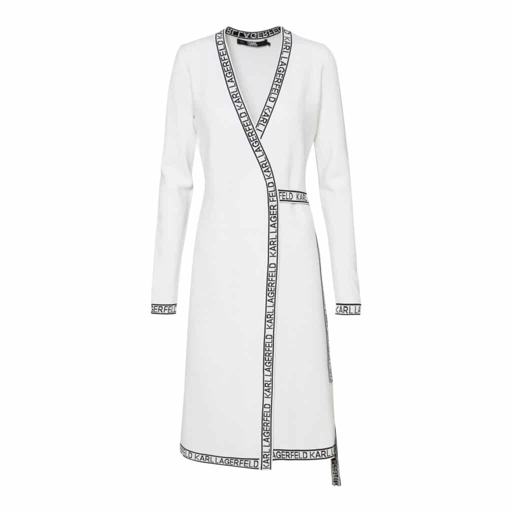 Karl Lagerfeld White Wrap Dress