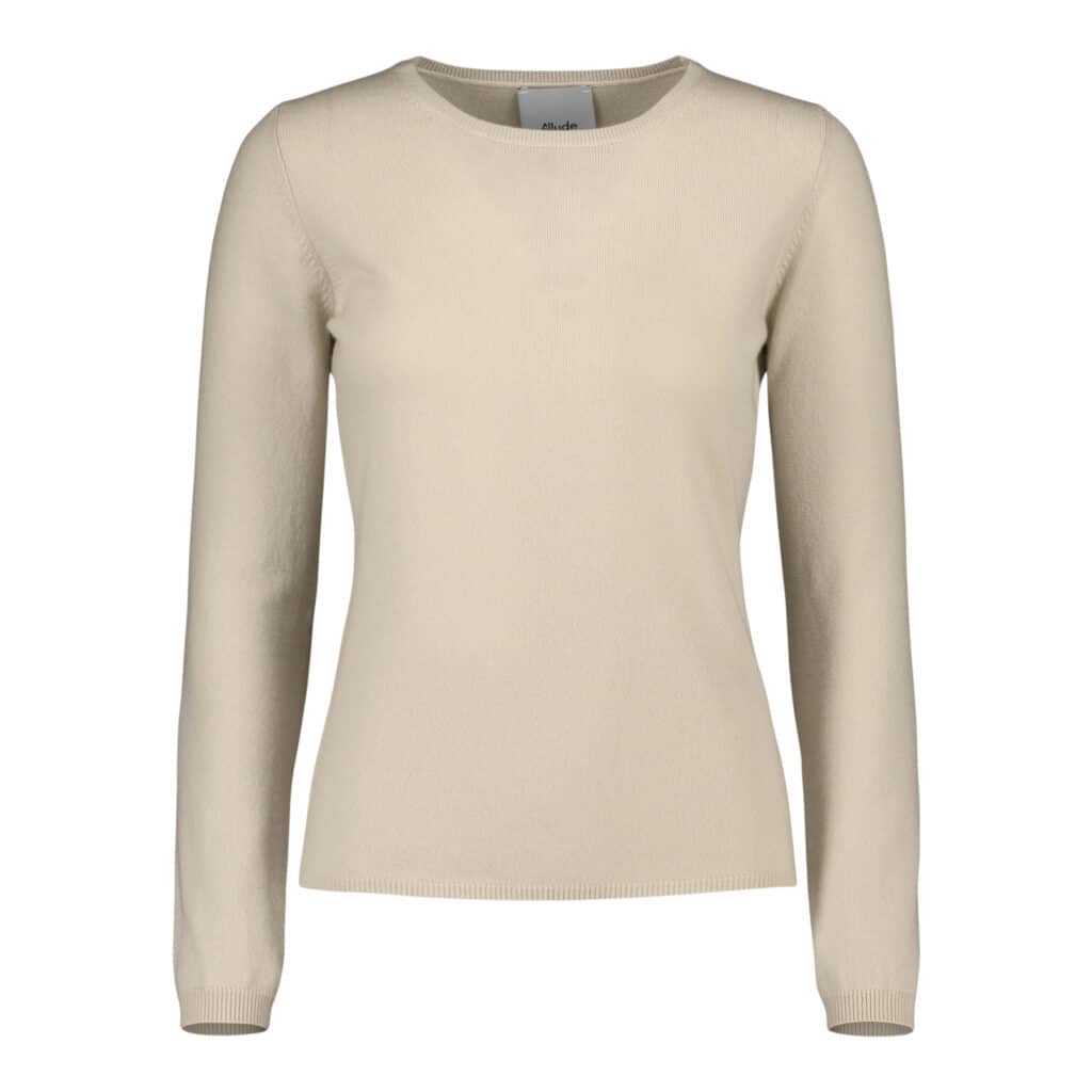ALLUDE Cashmere Grey/Cream Sweater