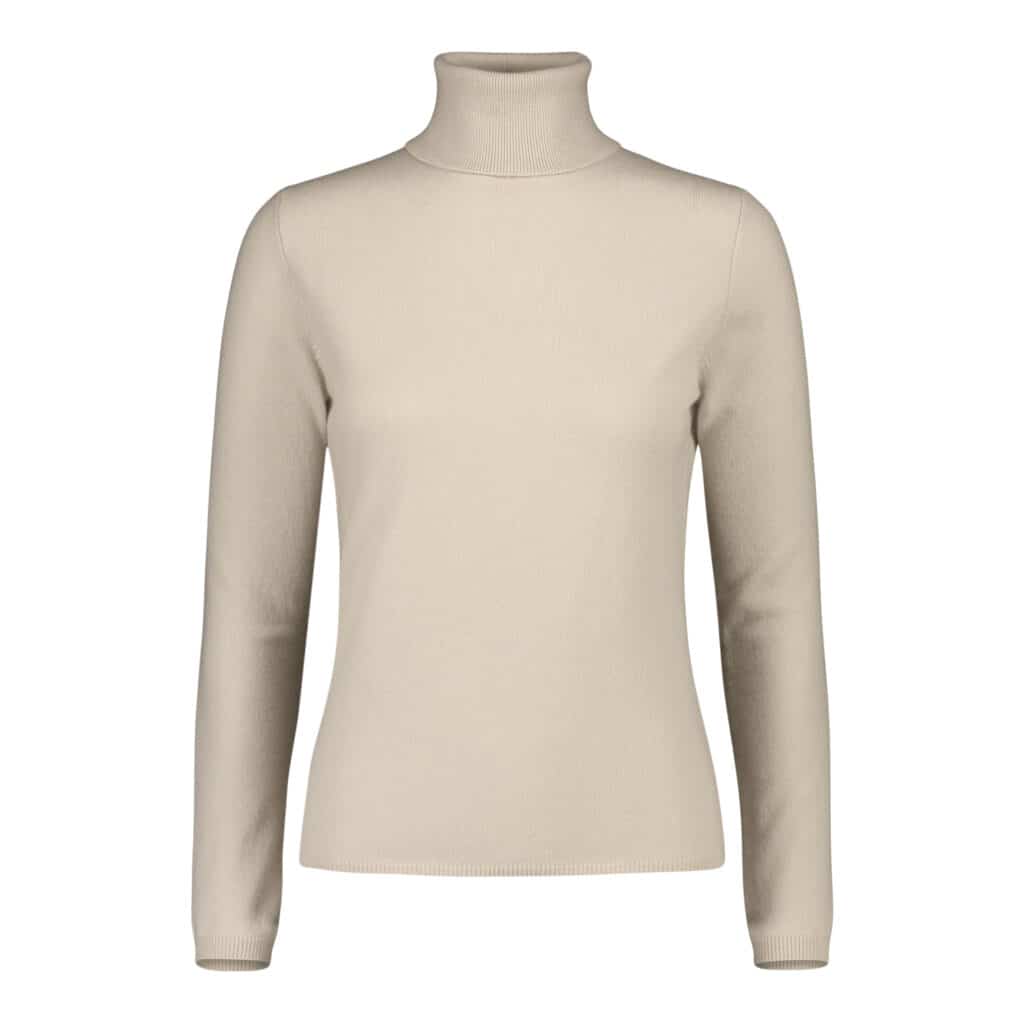 ALLUDE Cashmere Nude Turtleneck