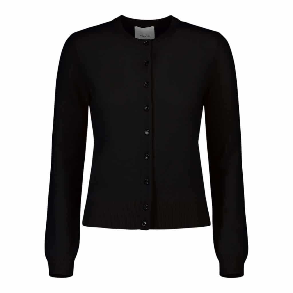 ALLUDE Cashmere Black Cardigan
