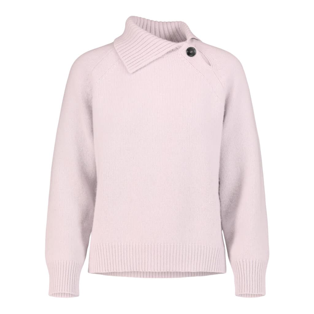 ALLUDE Pastel Cashmere Turtleneck with knap