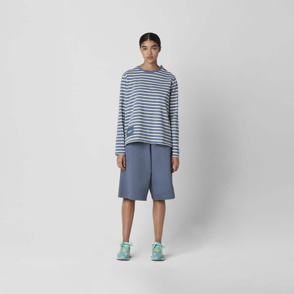 Marc Jacobs Blue Shadow Striped Blouse - Image 2